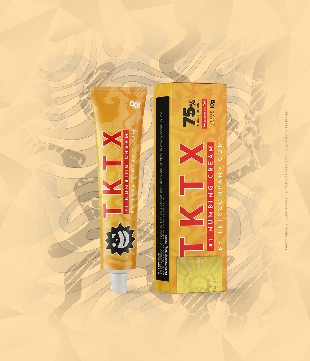 Gold Classic TKTX - Premium Tattoo Creme 75% – Goldene Stärke | TKTX Numbing Cream