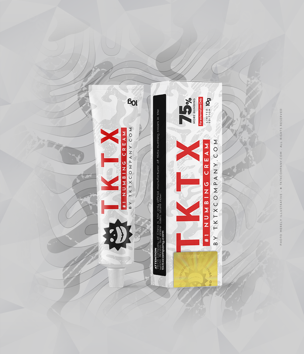 White Classic TKTX - Premium Creme 75% für PMU & Augenbrauen | TKTX Numbing Cream